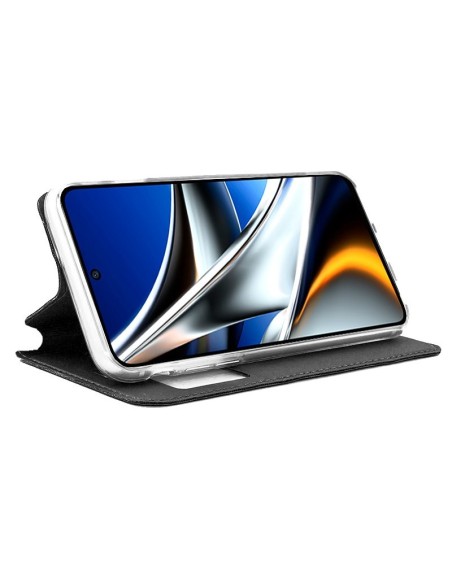 Funda libro soporte TPU Xiaomi Poco X4 Pro 5G negra