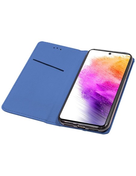 Funda libro cartera soporte TPU Samsung A736 Galaxy A73 5G azul