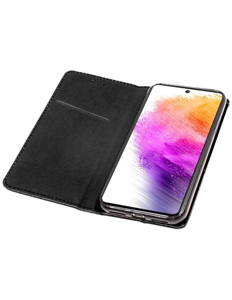 Funda libro cartera soporte TPU Samsung A736 Galaxy A73 5G negra