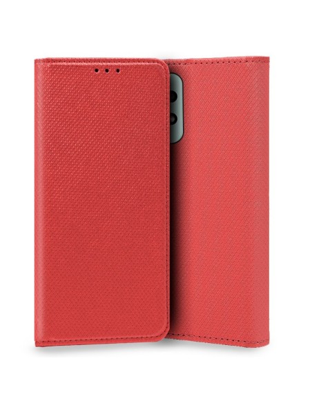 Funda libro cartera soporte TPU Samsung A736 Galaxy A73 5G roja