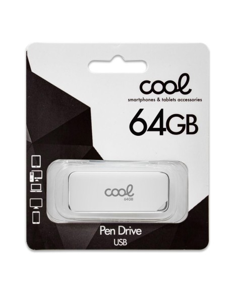 Pen Drive llavero USB 2.0 64GB Cool Board blanco