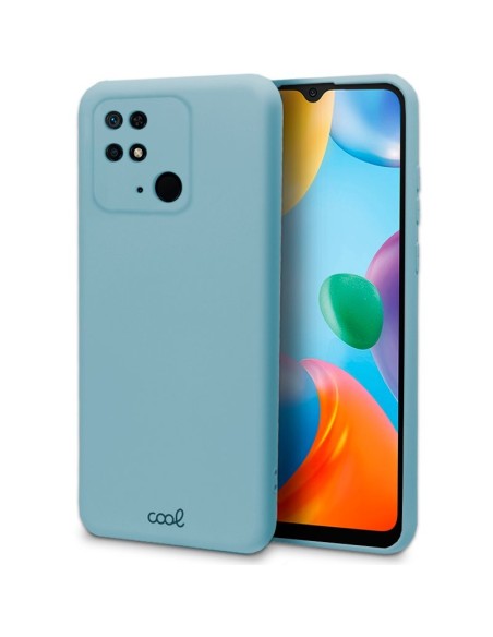 Carcasa TPU cama tela Xiaomi Redmi 10C azul celeste