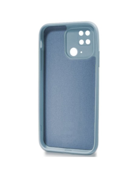 Carcasa TPU cama tela Xiaomi Redmi 10C azul celeste