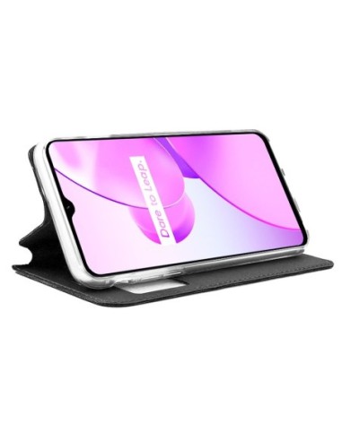 Funda libro soporte TPU Realme C31 negra