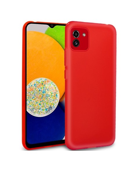 Funda gel TPU Samsung A035 Galaxy A03 roja