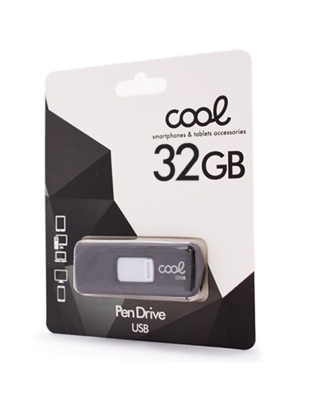 Pen Drive llavero USB 2.0 32GB Cool Basic negro
