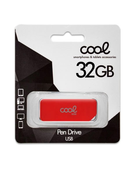 Pen Drive llavero USB 2.0 32GB Cool Board rojo