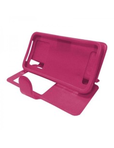 Funda libro universal soporte silicona 5,4 - 5,7 pulgadas rosa 2