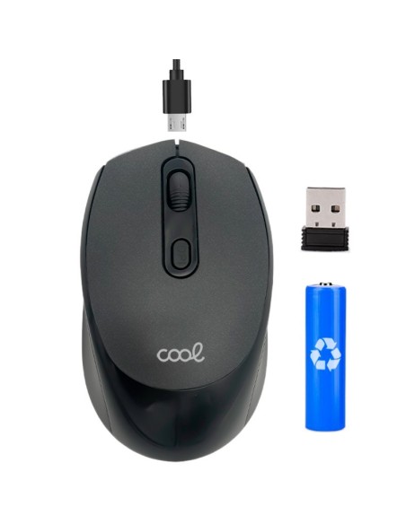 Ratón inalámbrico silencioso COOL ECO (Recargable)