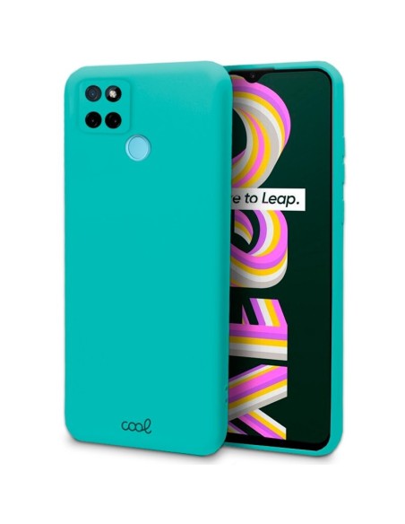 Carcasa TPU cama tela Realme C21Y / C25Y verde menta