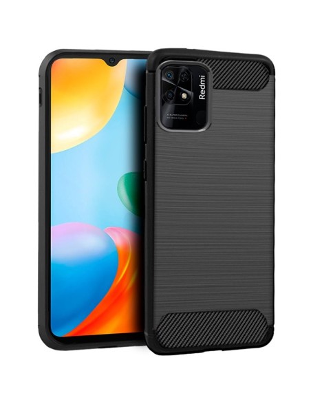 Carcasa TPU Xiaomi Redmi 10C carbón negra