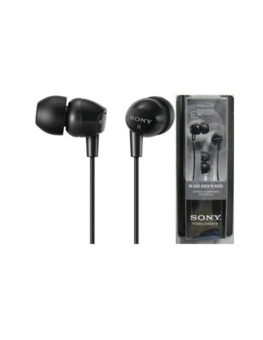 Auriculares originales Sony MDR-EX15LP Jack 3,5 mm universal negros (Blíster)