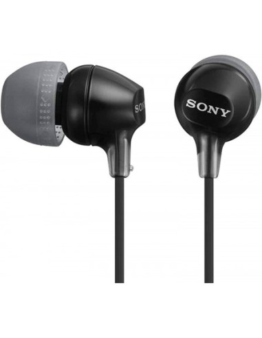Auriculares originales Sony MDR-EX15LP Jack 3,5 mm universal negros (Blíster)