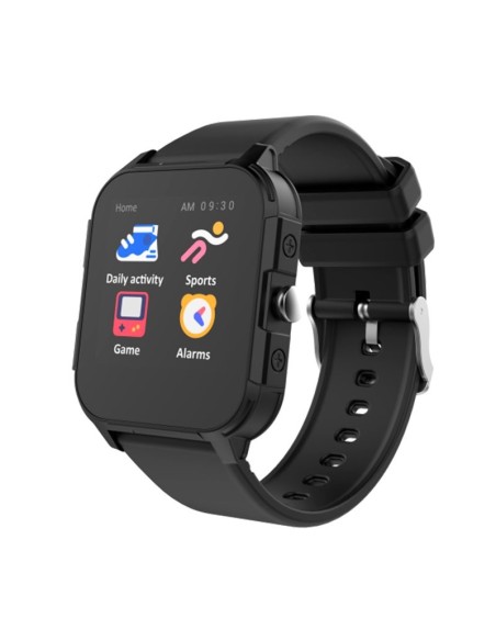 Reloj Smartwatch COOL Junior silicona negra (Salud, Deporte, Sueño, IP68, Juegos)