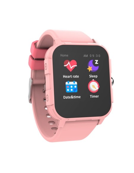 Reloj Smartwatch COOL Junior silicona rosa (Salud, Deporte, Sueño, IP68, Juegos)