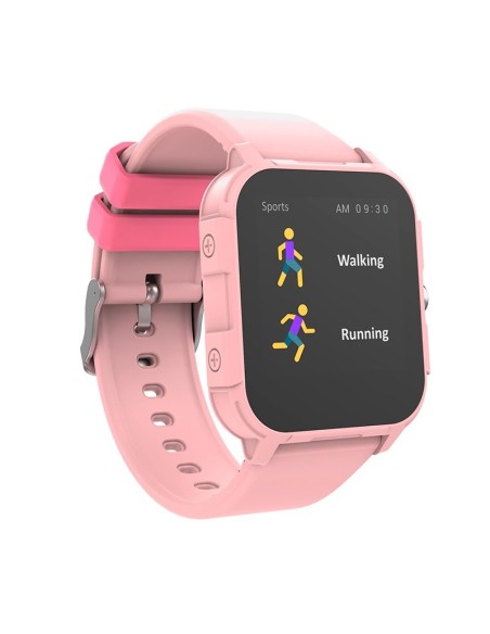 Reloj Smartwatch COOL Junior silicona rosa (Salud, Deporte, Sueño, IP68, Juegos)