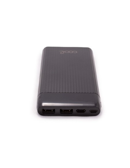 Bateria externa universal Power Bank 10.000 mAh (2 x usb / 2A) COOL Waves negra