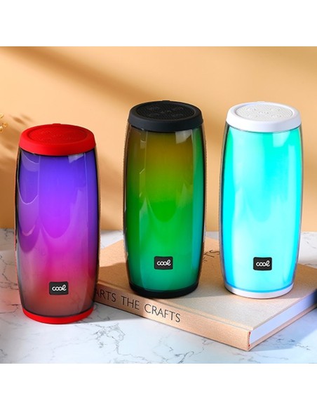 Altavoz universal Bluetooth Cool LED (14W) rojo
