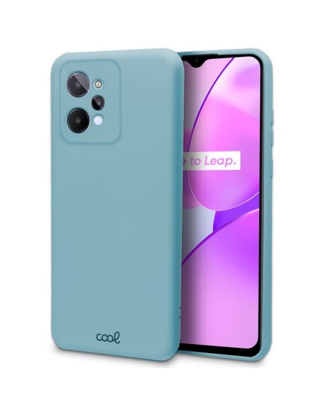 Carcasa TPU cama tela Realme C31 celeste