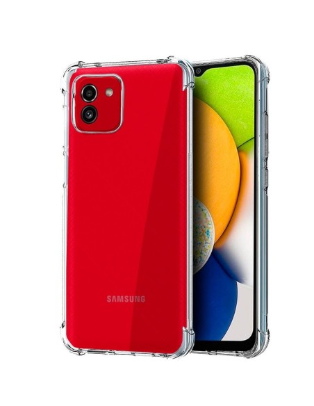 Carcasa TPU Samsung A035 Galaxy A03 antigolpes transparente