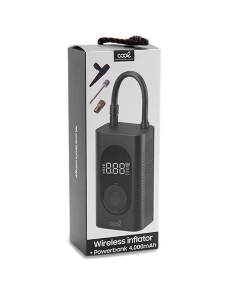 Batería externa + inflador inalámbrico Power Bank 4.000 mAh COOL
