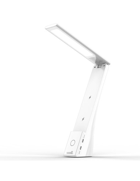 Lámpara LED con base Qi carga inalámbrica COOL Compact blanca