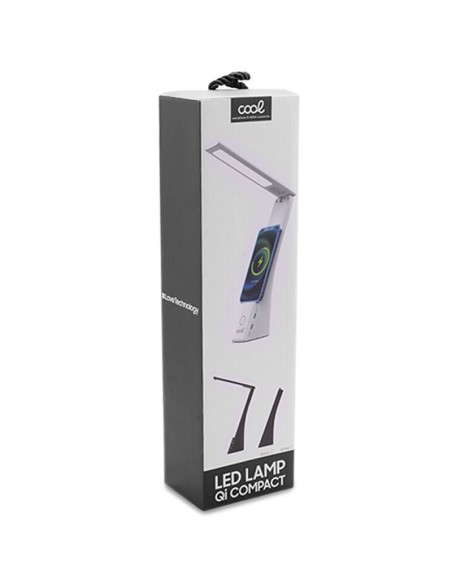 Lámpara LED con base Qi carga inalámbrica COOL Compact blanca
