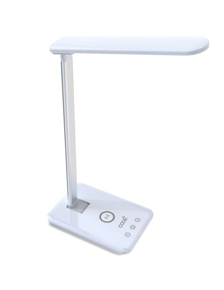 Lámpara LED con base carga inalámbrica Qi COOL Fold blanca