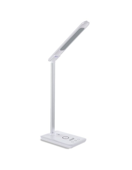 Lámpara LED con base carga inalámbrica Qi COOL Fold blanca