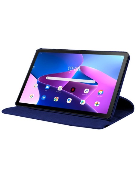 Funda soporte Lenovo Tab M10 Plus Gen 3 polipiel azul