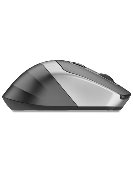 Ratón inalámbrico silencioso COOL Ergonomic negro y plata