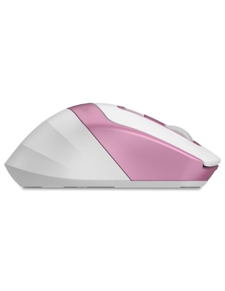 Ratón inalámbrico silencioso COOL Ergonomic rosa y blanco