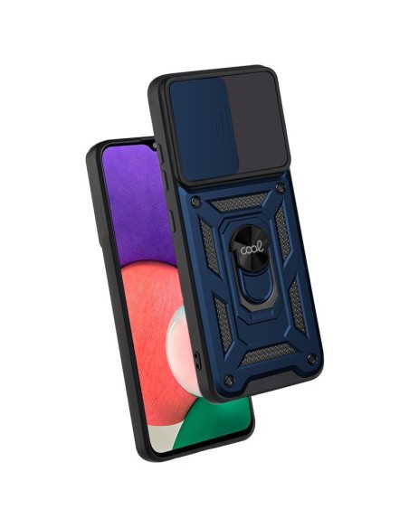 Carcasa reforzada cama TPU Samsung A226 Galaxy A22 5G anilla azul marino