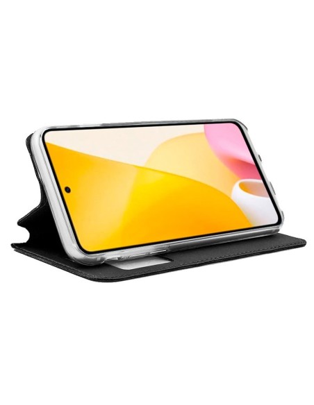 Funda libro soporte TPU Xiaomi Mi 12 Lite negra