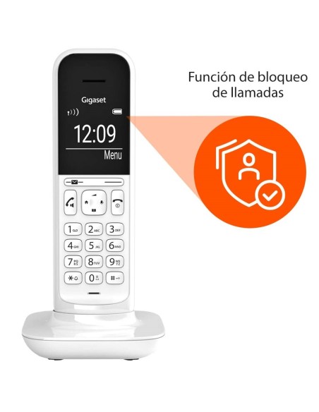 Teléfono fijo inalámbrico DECT Gigaset CL390 blanco (base independiente)