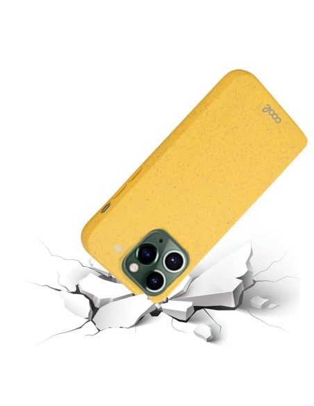 Carcasa biodegradable iPhone 14 Pro PBAT ecológico amarillo
