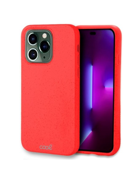 Carcasa biodegradable iPhone 14 Pro PBAT ecológico rojo