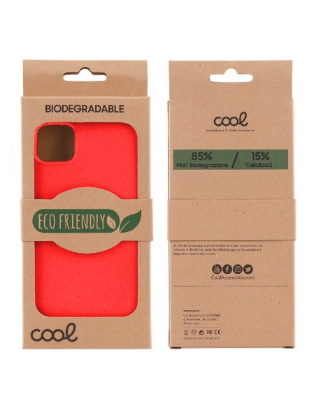 Carcasa biodegradable iPhone 14 Pro PBAT ecológico rojo