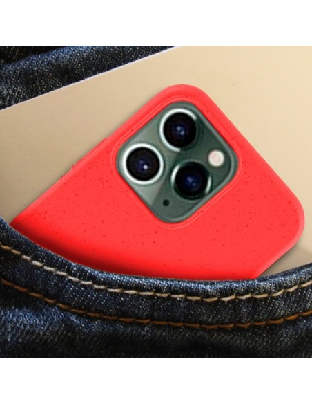 Carcasa biodegradable iPhone 14 Pro PBAT ecológico rojo