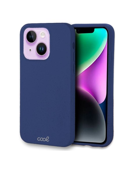 Carcasa biodegradable iPhone 14 PBAT ecológico azul marino