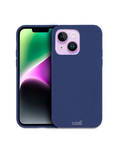 Carcasa biodegradable iPhone 14 PBAT ecológico azul marino