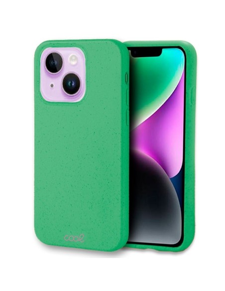 Carcasa biodegradable iPhone 14 PBAT ecológico verde menta