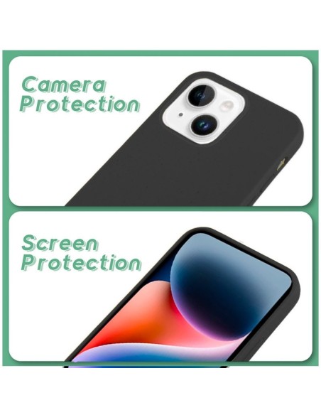 Carcasa biodegradable iPhone 14 Plus PBAT ecológico negro