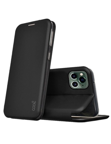 Funda libro soporte TPU iPhone 14 Pro Elegance negra