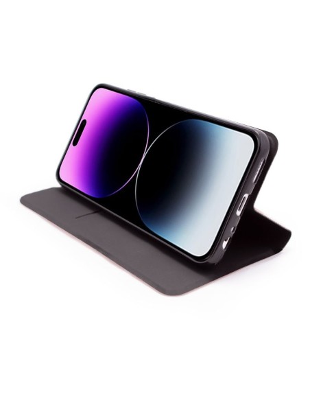 Funda libro soporte TPU iPhone 14 Pro Max Elegance azul marino