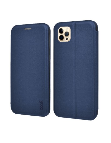 Funda libro soporte TPU iPhone 14 Pro Max Elegance azul marino