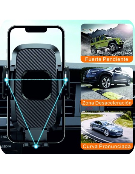 Soporte universal para coche carbono COOL negro