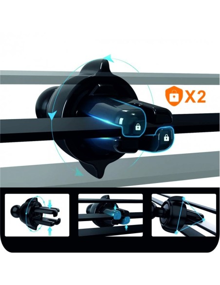 Soporte universal para coche carbono COOL negro