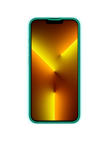 Protector pantalla vidrio templado neón iPhone 13 Pro Max / 14 Plus