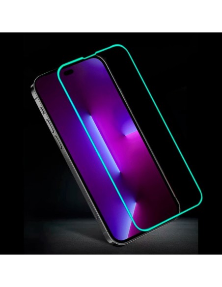 Protector pantalla vidrio templado neón iPhone 14 Pro